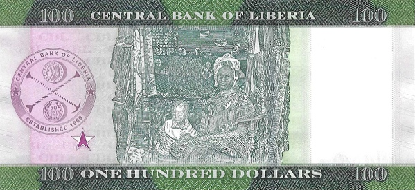 PN35c Liberia - 100 Dollars Year 2021